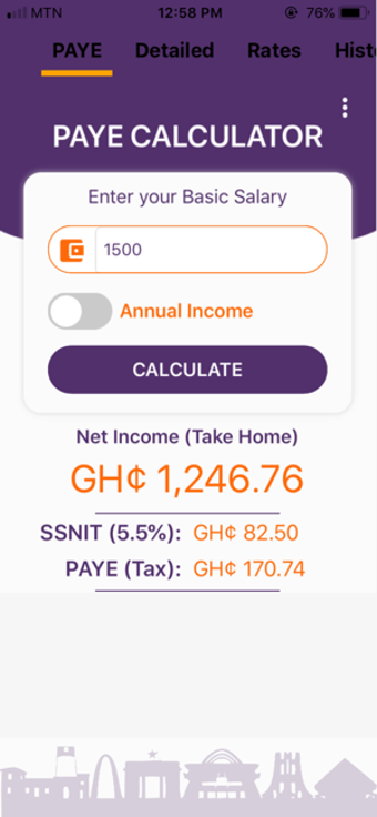 Image 1 for Ghana PAYE / SSNIT Calcul…
