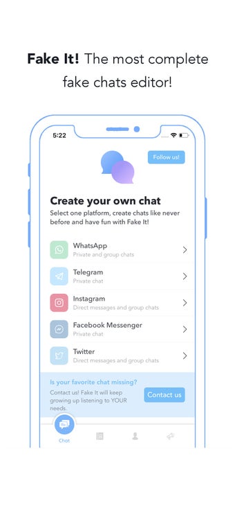 Imagen 0 para Fake It - Fake chat creat…