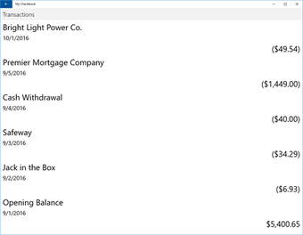 Image 1 for My Checkbook for Windows …
