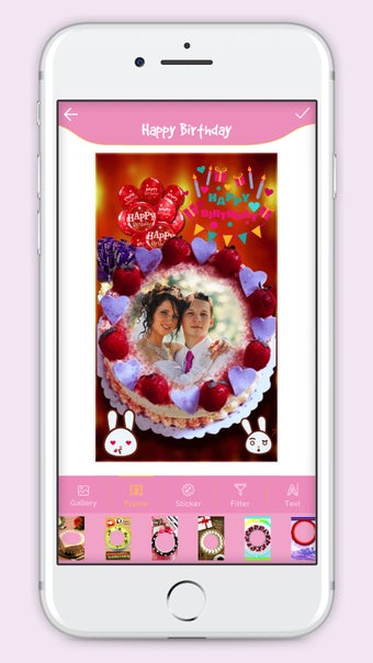Imagen 1 para Happy Birthday Cake Frame