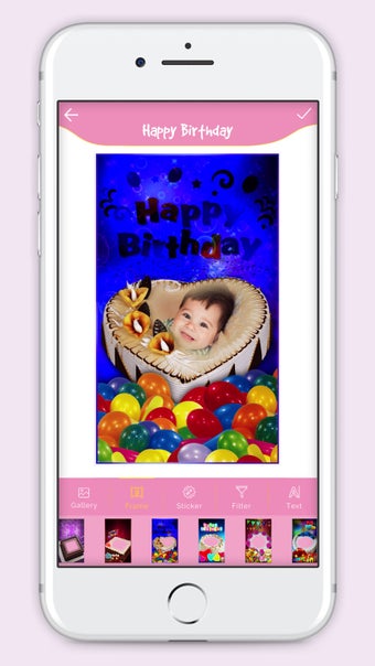 Imagen 3 para Happy Birthday Cake Frame