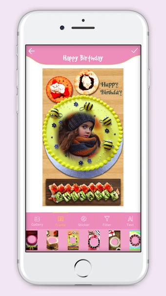 Imagen 2 para Happy Birthday Cake Frame