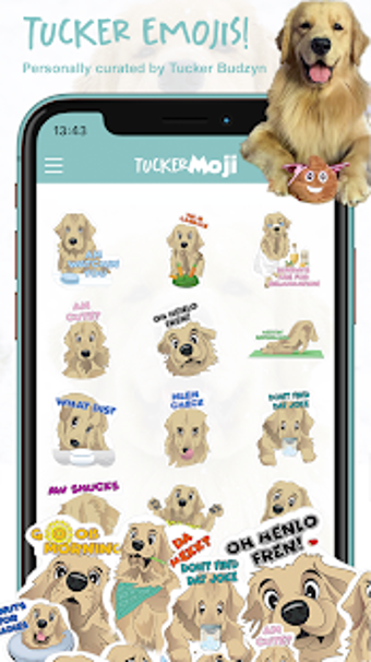 Imagen 1 para TuckerMoji - Golden Dog S…
