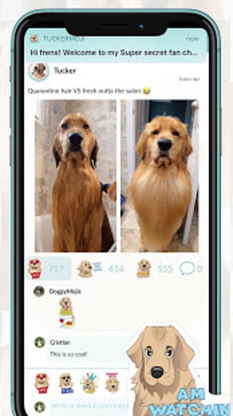 Imagen 2 para TuckerMoji - Golden Dog S…