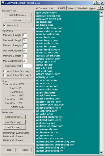 Imagen 0 para 123 Word Domain Finder