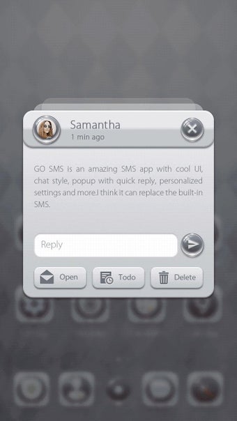 Imagen 3 para GO SMS PRO 55 GREY THEME