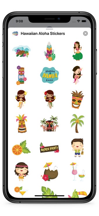 Image 1 for Hawaiian Aloha Stickers
