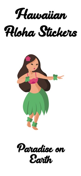 Image 3 for Hawaiian Aloha Stickers