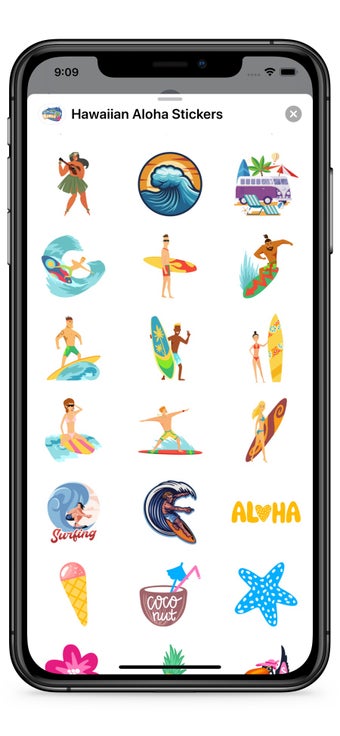 Image 0 for Hawaiian Aloha Stickers