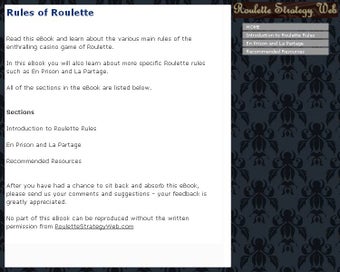 Image 0 for Rules of Roulette