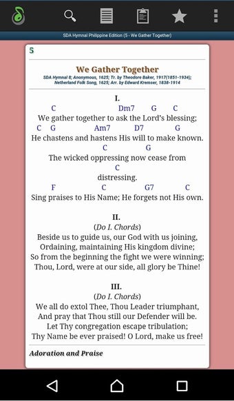 Imagen 0 para SDA Hymnal with Chords - …