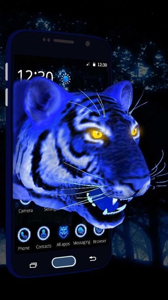 Image 0 for Ice Angry Tiger 3D Theme