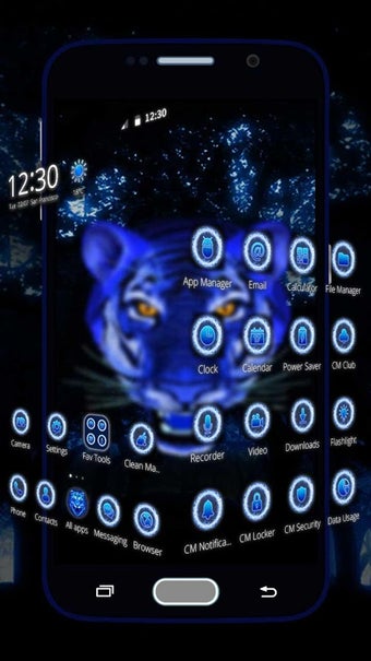 Image 2 for Ice Angry Tiger 3D Theme
