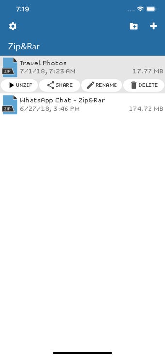 Image 1 for Zip&Rar - Unzip your file…