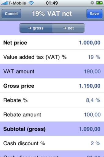 Image 0 for Tax and rebate calculator