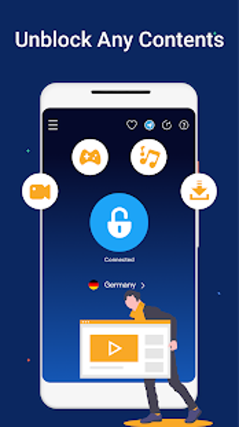 Imagen 1 para VPN Force: Free VPN Unlim…