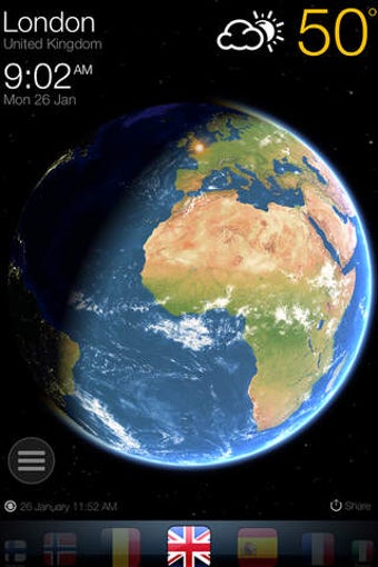Image 0 for 3D Earth ' - weather fore…