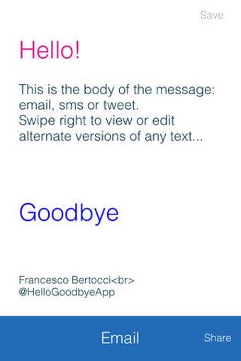 Imagen 0 para HelloGoodbye: group email…