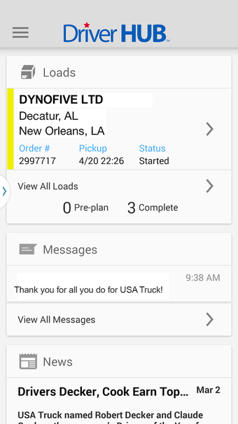 Image 0 for USA Truck Driver Hub