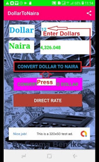 Image 0 for Dollar To Naira Converter