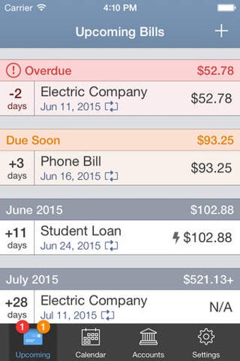 Image 0 for BillTracker Lite