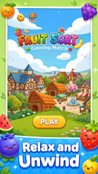 Image 0 for Fruit SortColoring Match