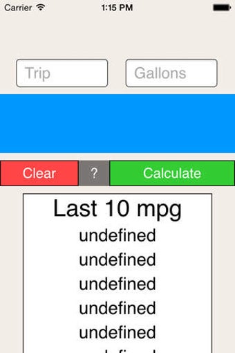 Image 0 for Simple MPG Calculator
