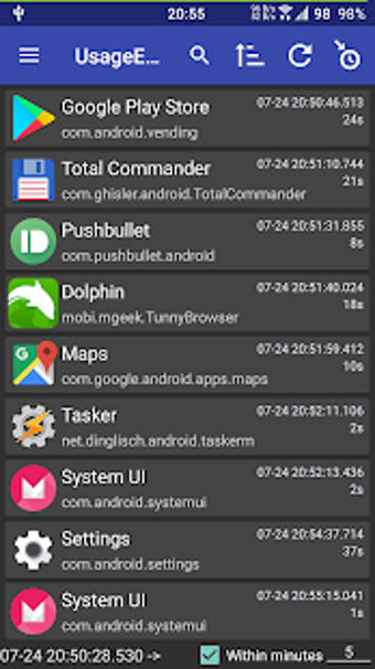 Imagen 3 para Usage History Viewer