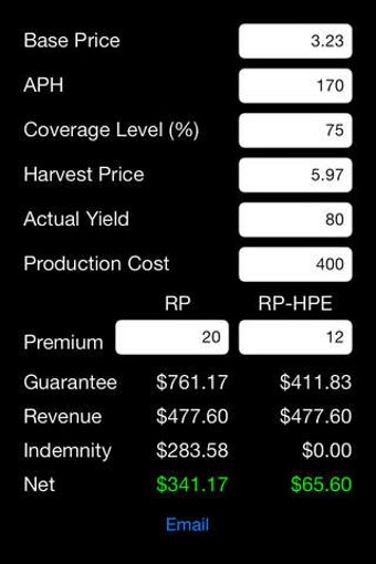 Image 0 for Crop Insurance Calculator