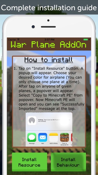 Image 2 for War Plane AddOn for Minec…