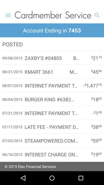 Image 0 for Elan Credit Card