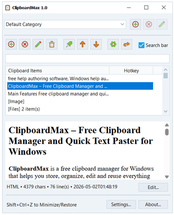Imagen 0 para ClipboardMax