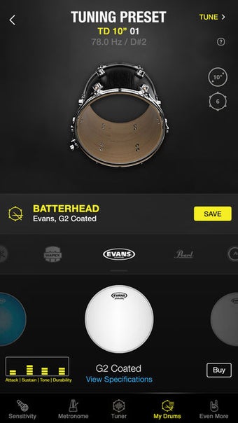 Image 0 for Drumtune PRO | Drum Tuner