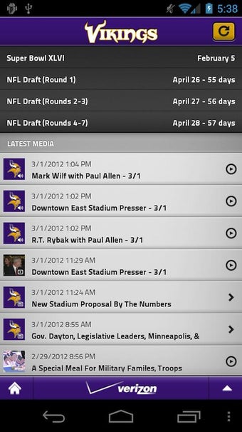 Image 0 for Minnesota Vikings Mobile