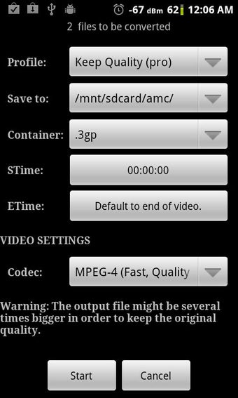 Image 2 for Video Converter Android
