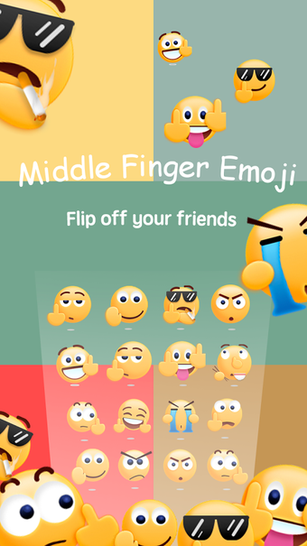 Imagen 0 para Middle Finger Emoji Stick…