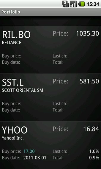 Imagen 0 para Ministocks - Stocks Widge…
