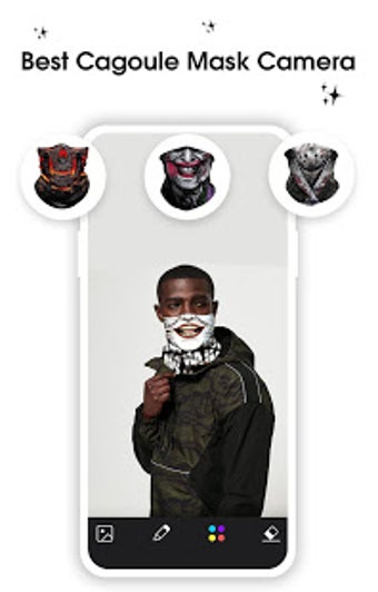 Image 0 for Cagoule Mask Half Face - …