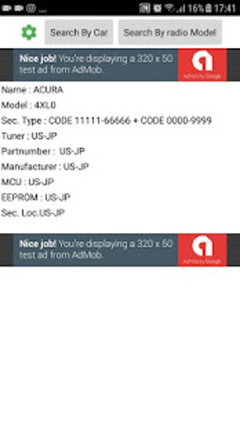 Imagen 3 para Car Radio Codes