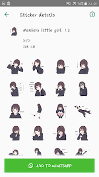 Imagen 3 para Menhera-chan WAStickerApp…