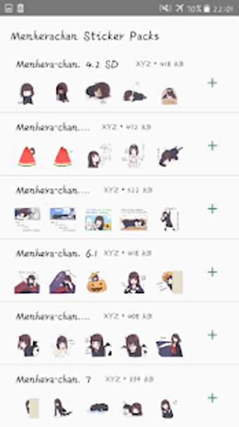 Imagen 0 para Menhera-chan WAStickerApp…