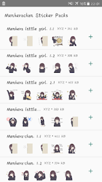 Imagen 2 para Menhera-chan WAStickerApp…