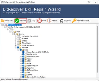 Imagen 0 para BitRecover BKF Repair Too…