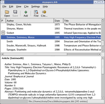 Image 0 for Pybliographer for Linux