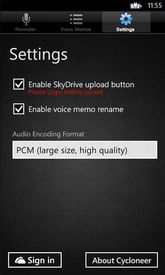 Imagen 1 para Voice Memos for Windows 1…