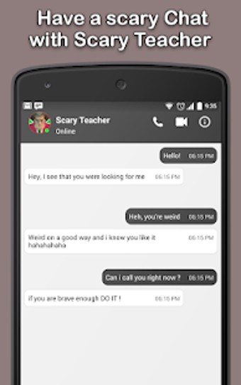 Scary Teacher Fake Chat And Video Call Screen Shots 3