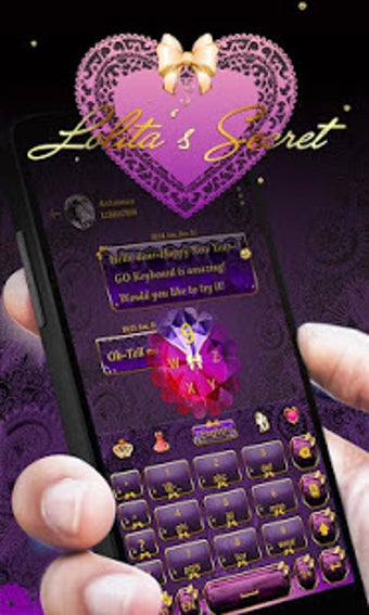 Image 0 for Lolita GO Keyboard theme