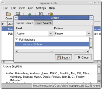 Image 1 for Pybliographer for Linux