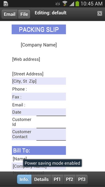 Image 2 for Packing Slip Mobi