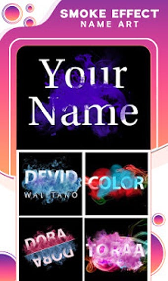 Image 1 for Smoke Effect Name Art